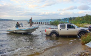 Осень 2007 г. Спуск на воду «Колибри» РИБ-500